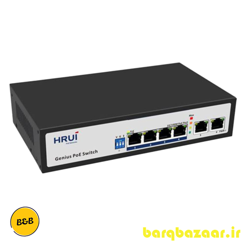 سوئیچ شبکه PoE HR100-AF-42N