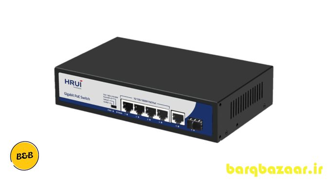 سوئیچ شبکه PoE-Hi HR901-AXG-411NS-120