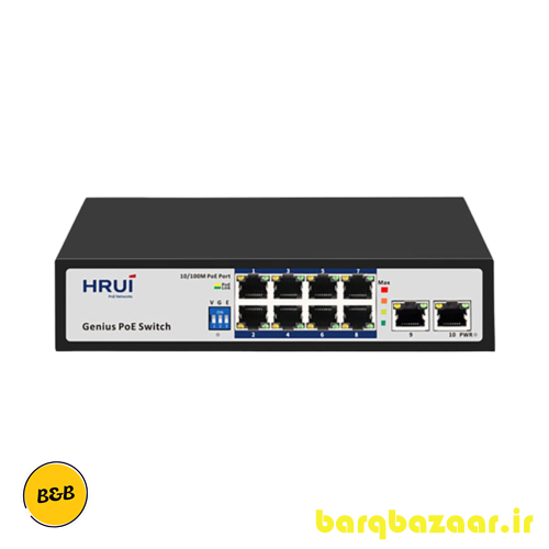 سوئیچ شبکه PoE HR100-AF-82N