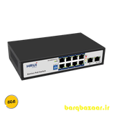 سوئیچ شبکه PoE HR100-AF-8L2GN