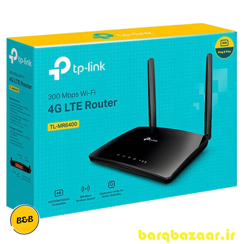مودم روتر 4G LTE بی سیم N300 تی پی-لینک مدل TL-MR6400