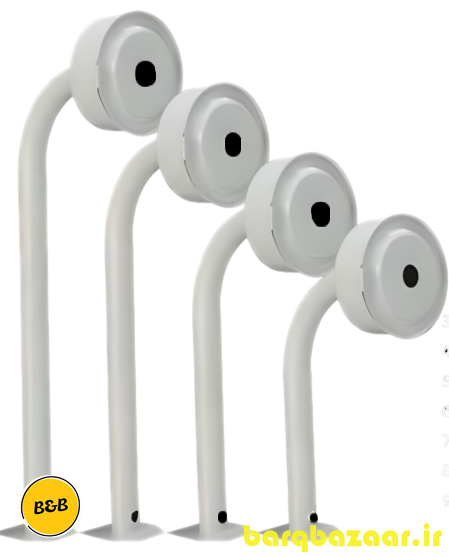 پایه خم باکس دار فلزی