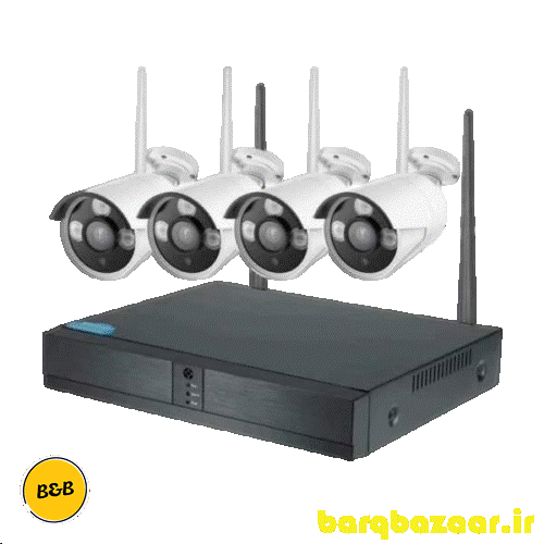 پکیج دوربین وایرلس 4 کانال wireless pack 4ch 3mp